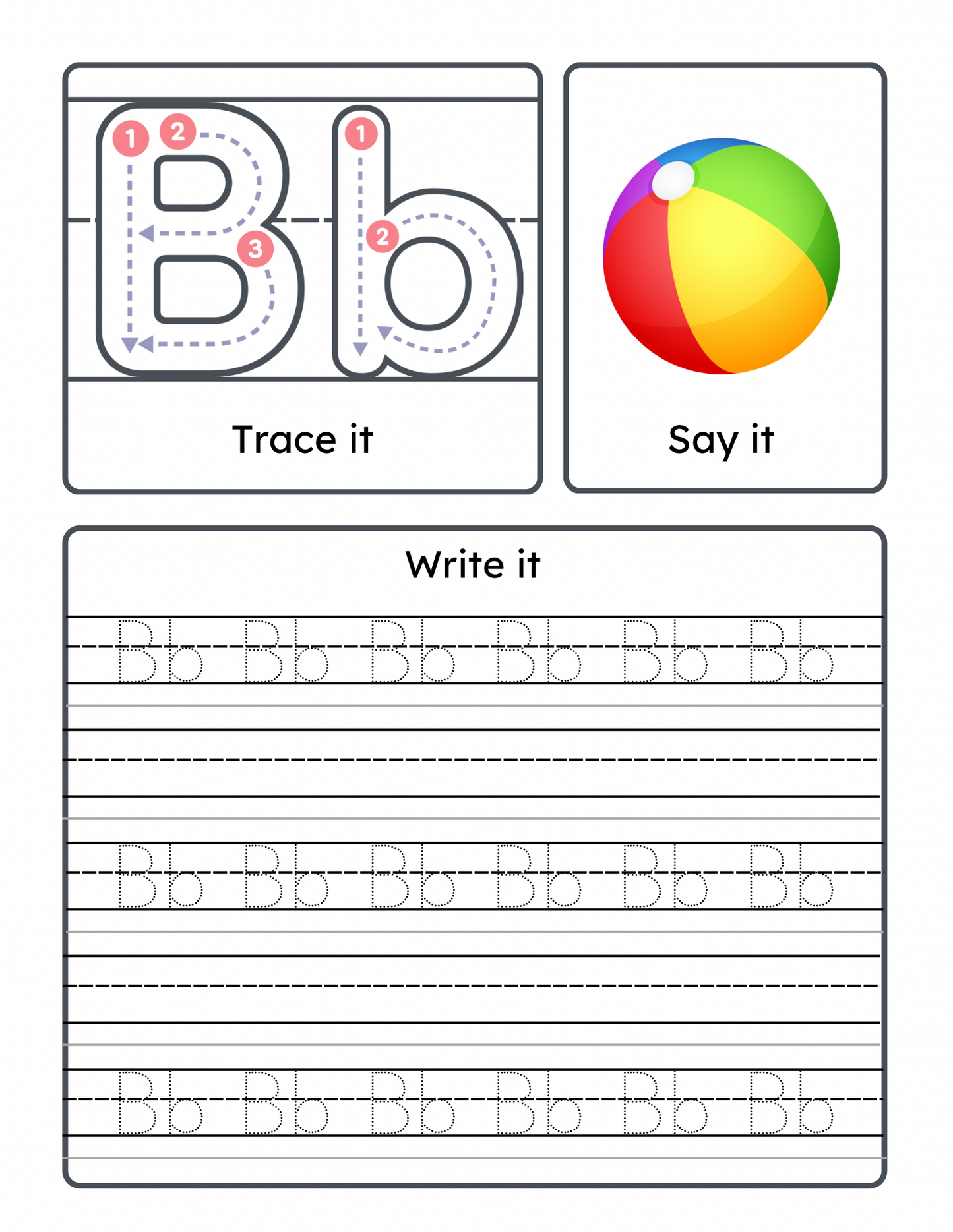 Letter Tracing Worksheets A-Z