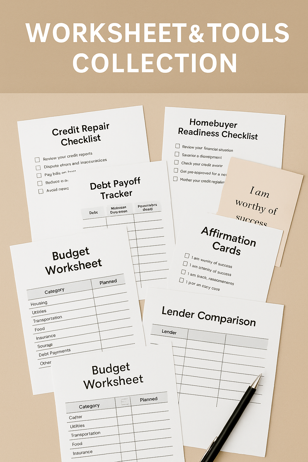 Worksheets & Tools